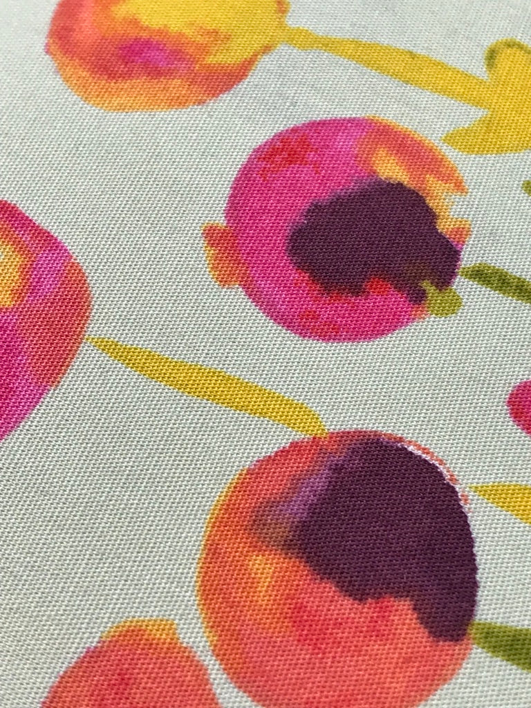 Haiku 2 - Poem Petal Poplin - Green/gold