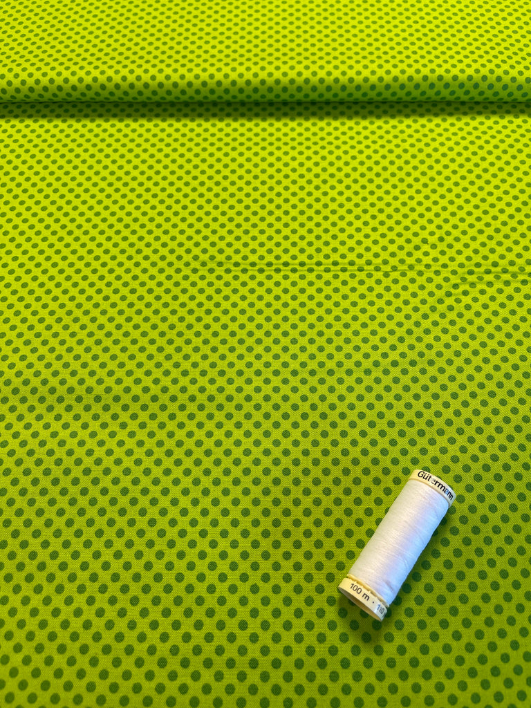 Polka Dots - Green on Green