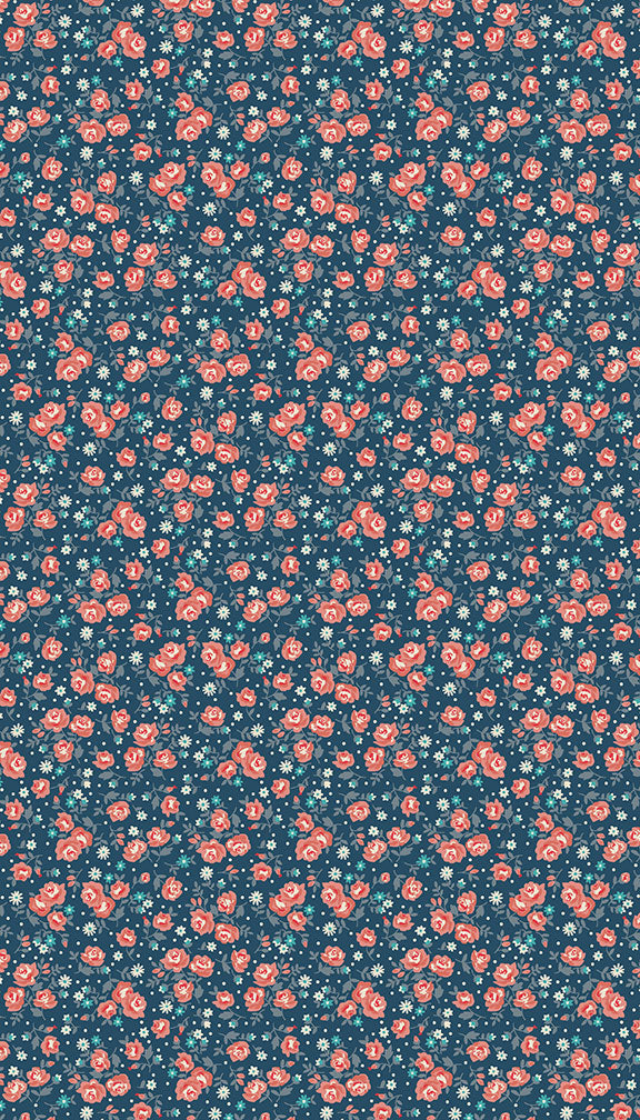 Stitch in Time - Ditzy Flora - Blue