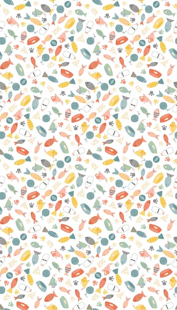 Cool Cats Scatter - Cream/Multi