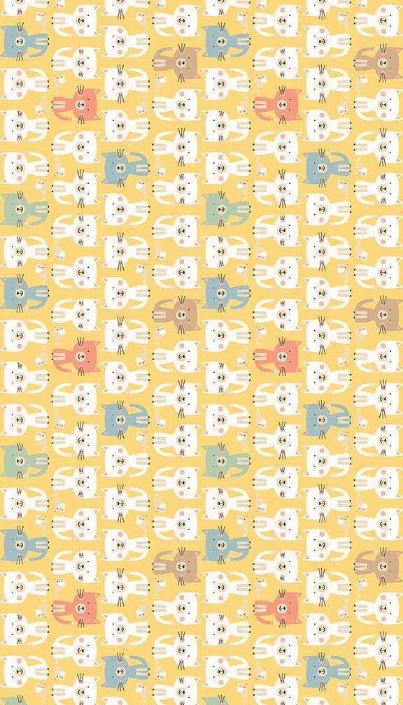 Cool Cats Parade - Yellow