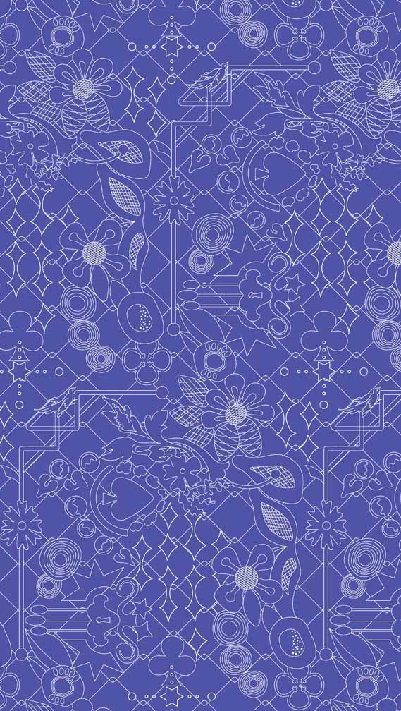 Sun Prints - Sapphire - Blue