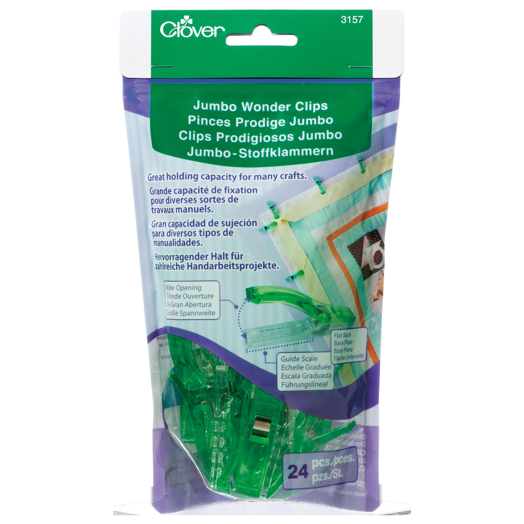 Clover: Jumbo Wonder Clips - Green