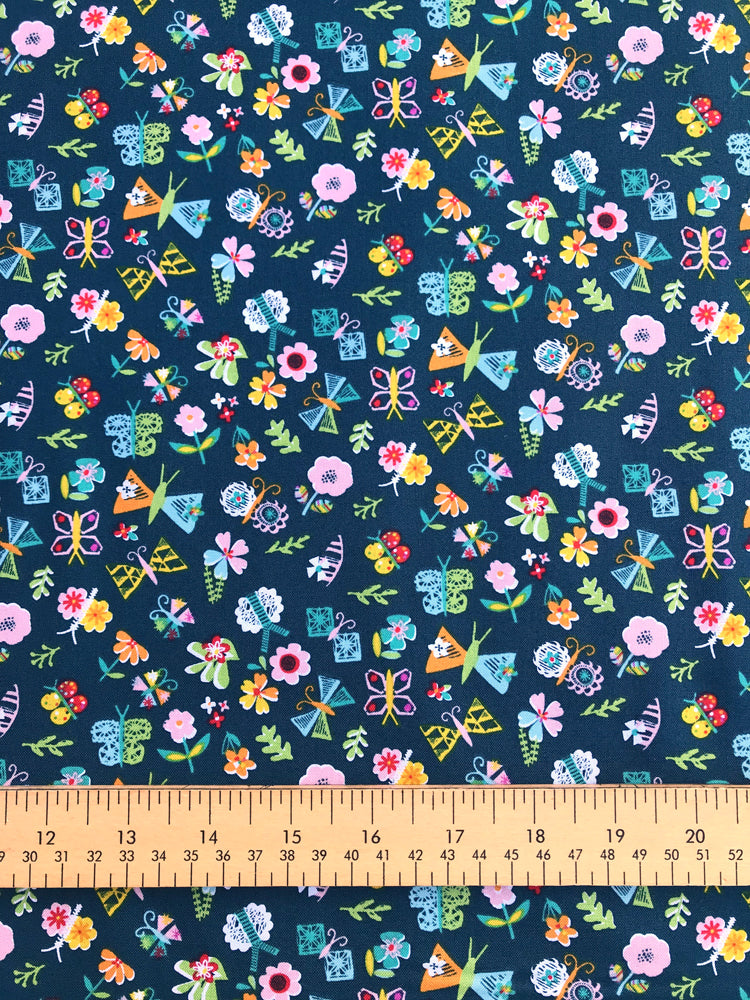 Dashwood - Club Tropicana - Navy Flower - Craftyangel