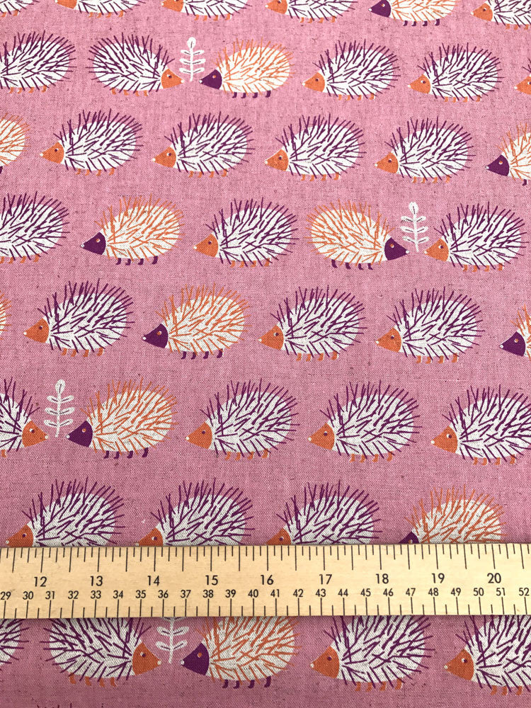 Sevenberry - Linen Hedgehogs - Pink - Craftyangel