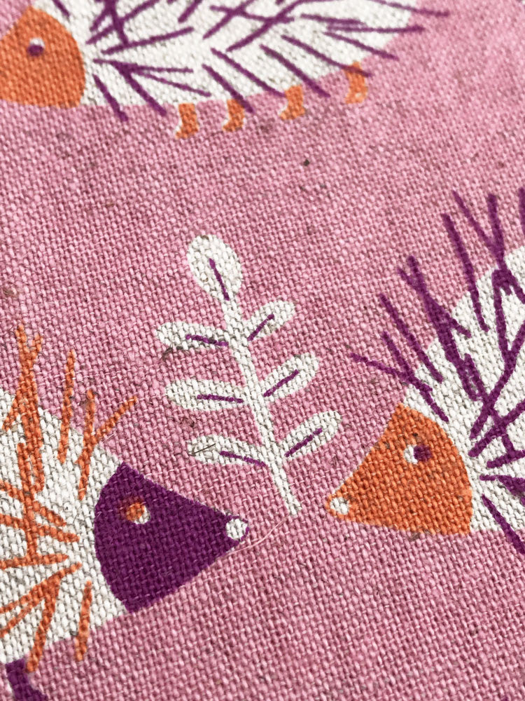 Sevenberry - Linen Hedgehogs - Pink