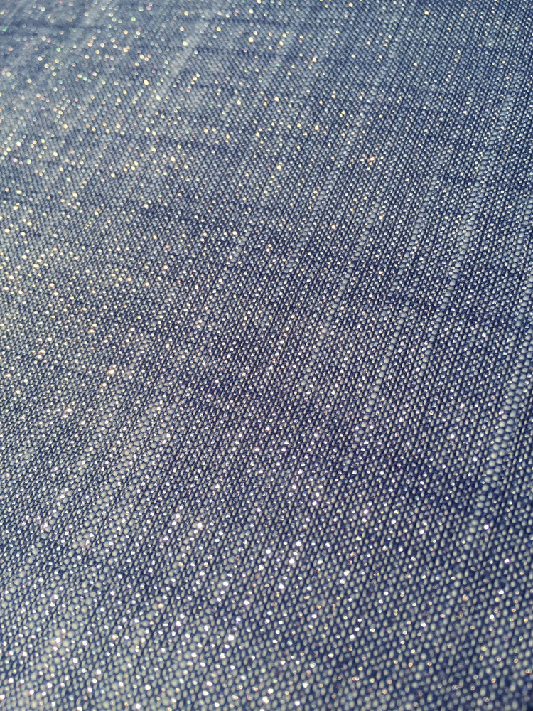 Manchester Metallic - Evening (denim blue shot with silver)