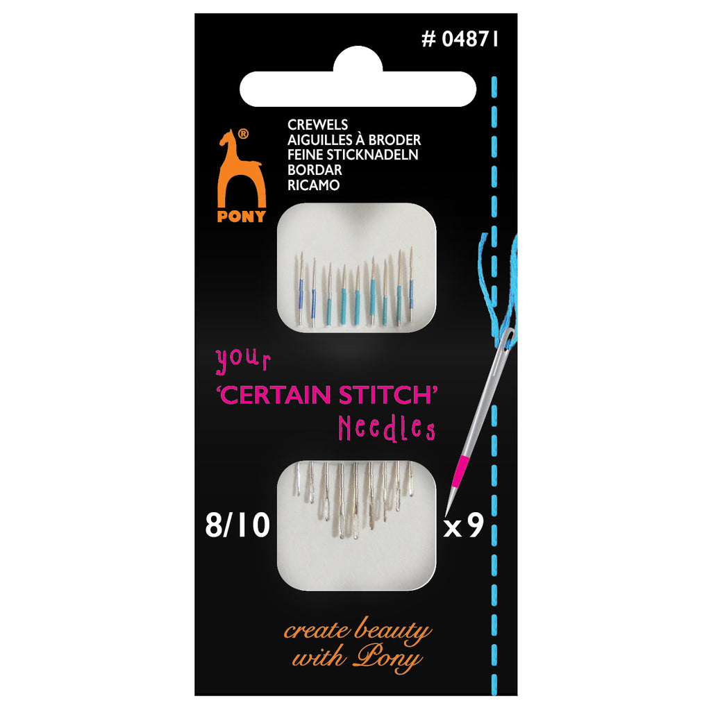Certain Stitch - Hand Sewing Needles: Crewels: Size 8-10