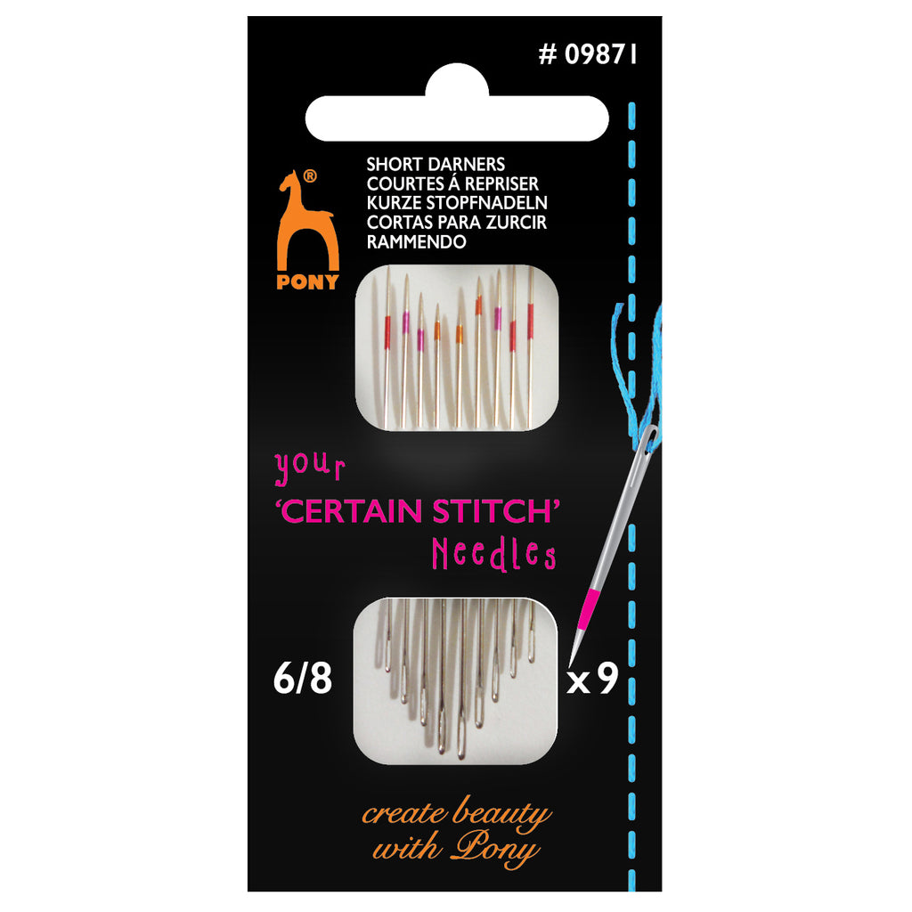 Certain Stitch - Hand Sewing Needles: Short Darners: Size 6-8