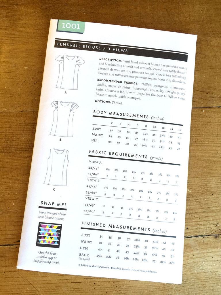 Sewaholic Patterns - Pendrell - Top - Craftyangel