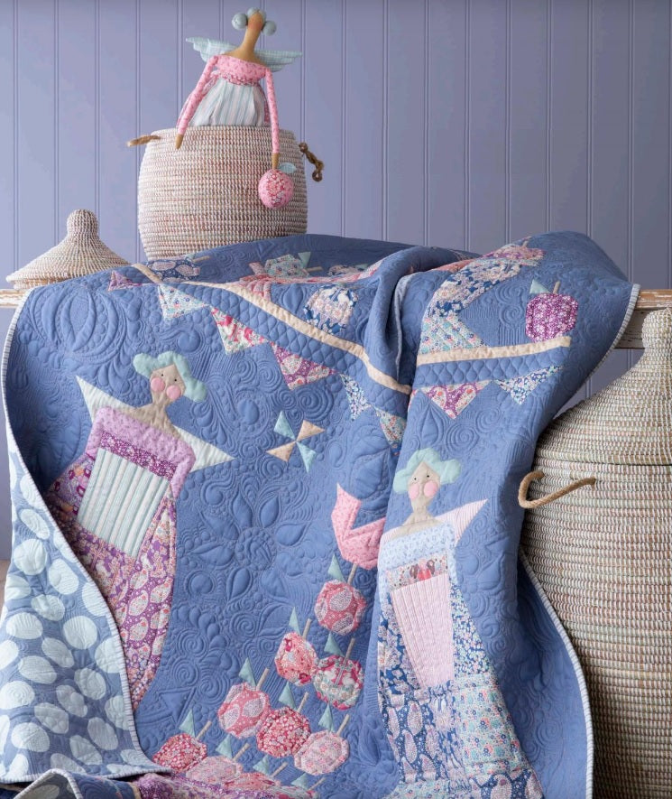 Tilda Plum Party Quilt Pattern - Plum Garden - Craftyangel