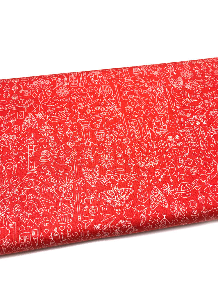 Sun Prints 2019 - Hearts - Orange/Red - Craftyangel