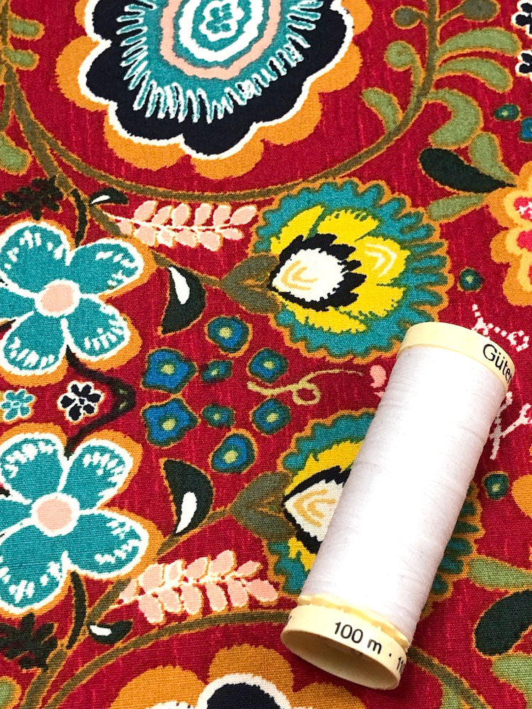 Indie Folk - Kohkhloma Burgundia - Red multi - Craftyangel