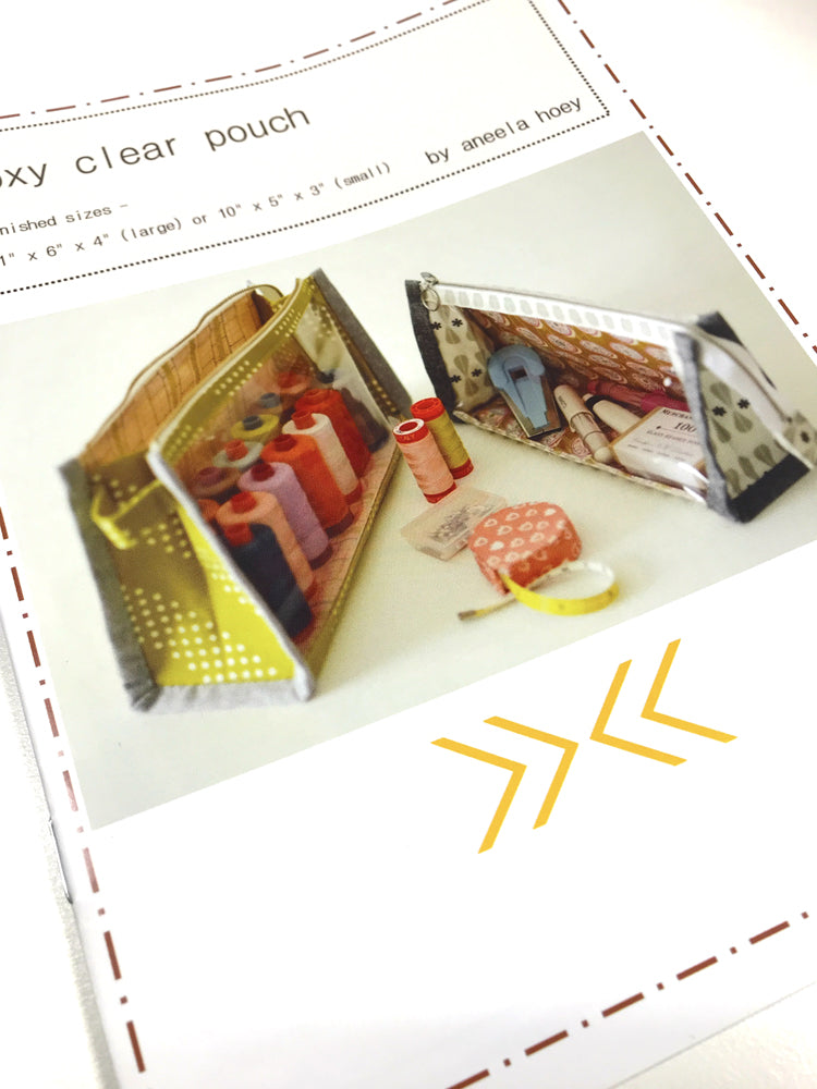 Boxy Clear Pouch by Aneela Hoey - Craftyangel