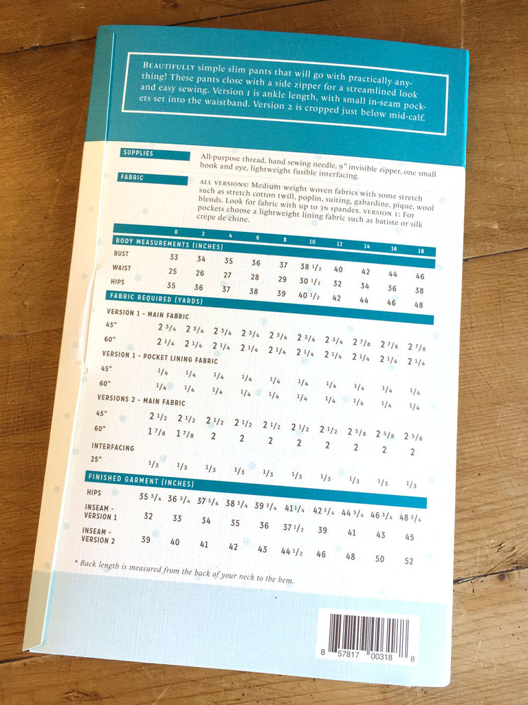 Colette Patterns - Clover - Pants - Craftyangel