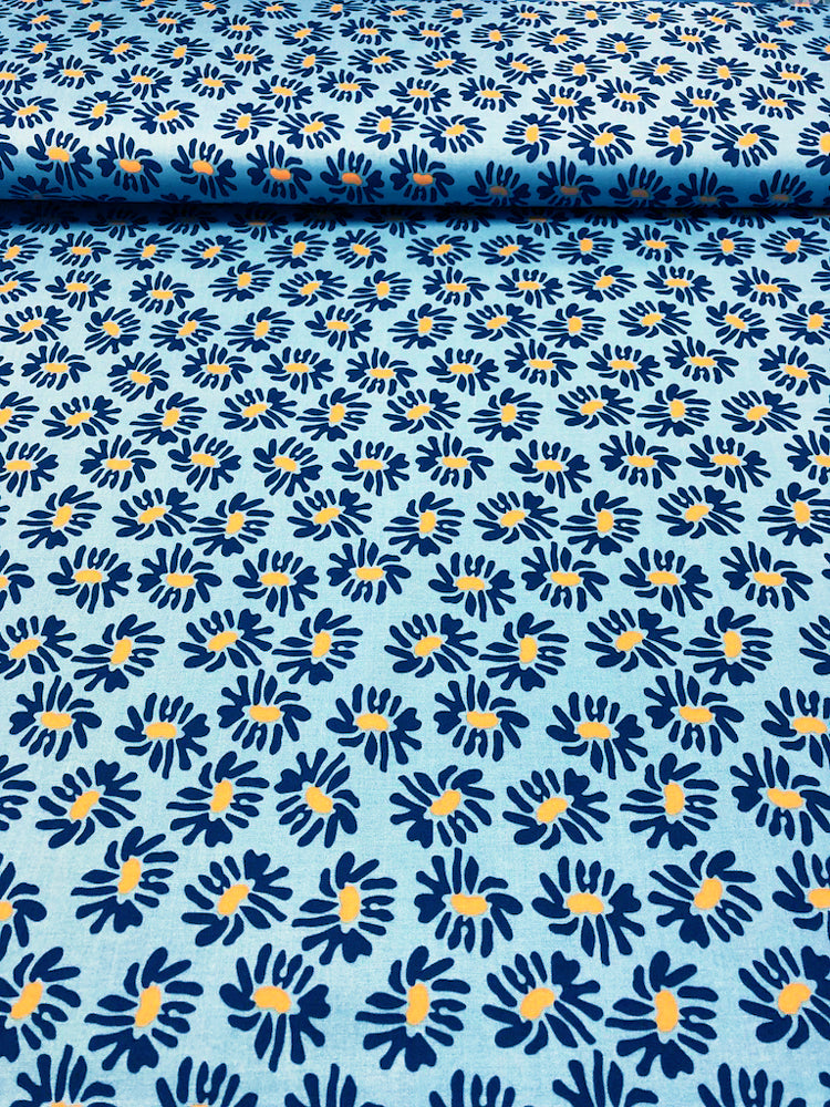 Nordic Garden Dream - Solhatt - Blue (Daisies)