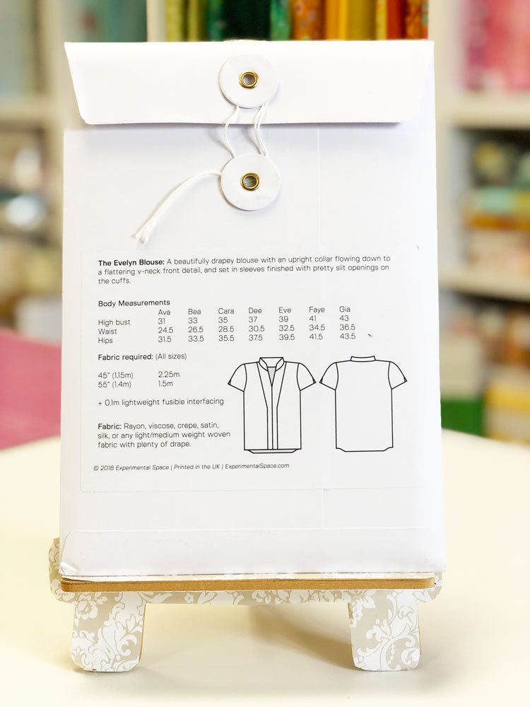 Evelyn Blouse Pattern - Experimental Space - Craftyangel