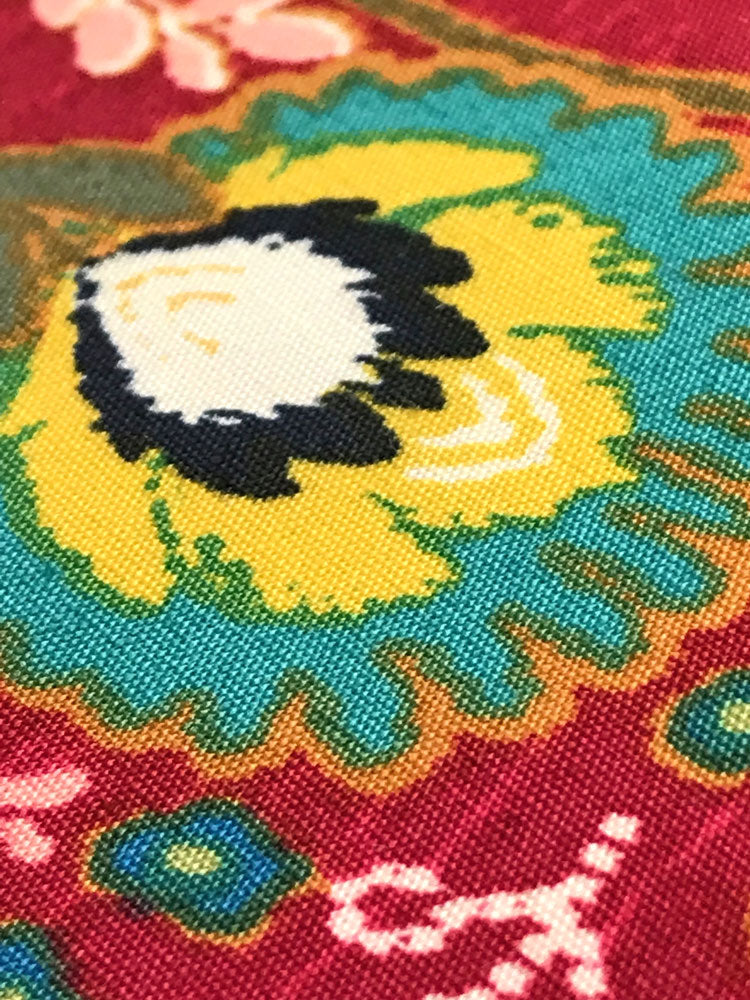 Indie Folk - Kohkhloma Burgundia - Red multi - Craftyangel