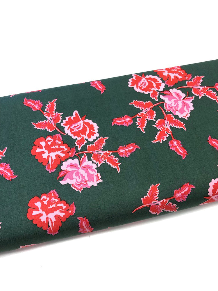 Nordic Garden Dream - Nyperoser - Green/Pink (floral) - Craftyangel