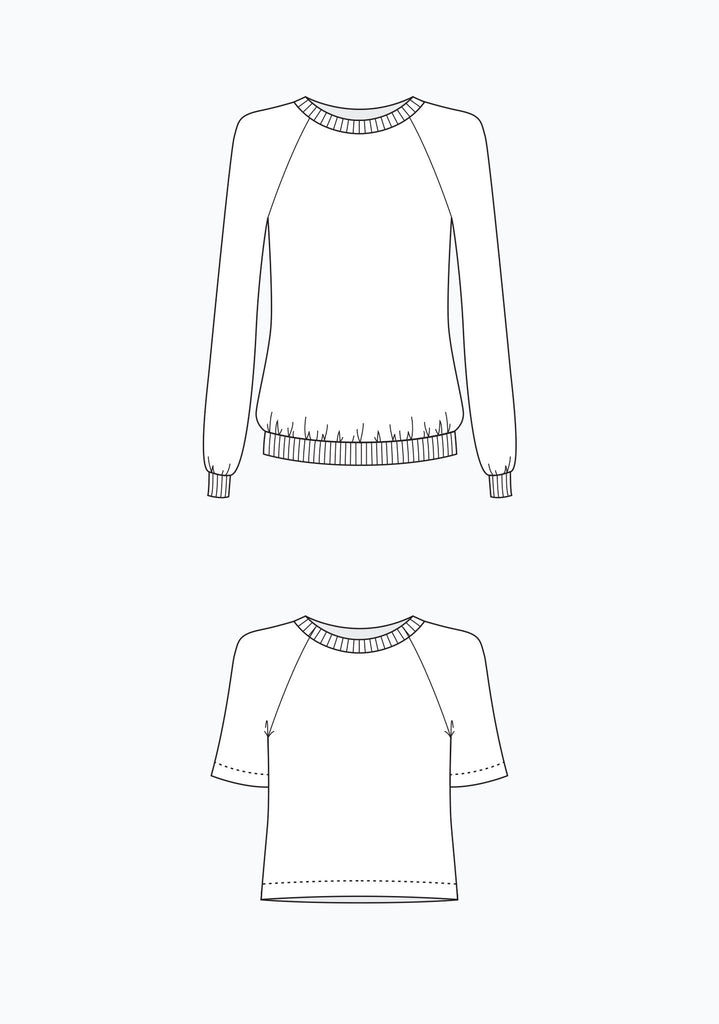 Grainline - Linden Sweatshirt pattern - Craftyangel