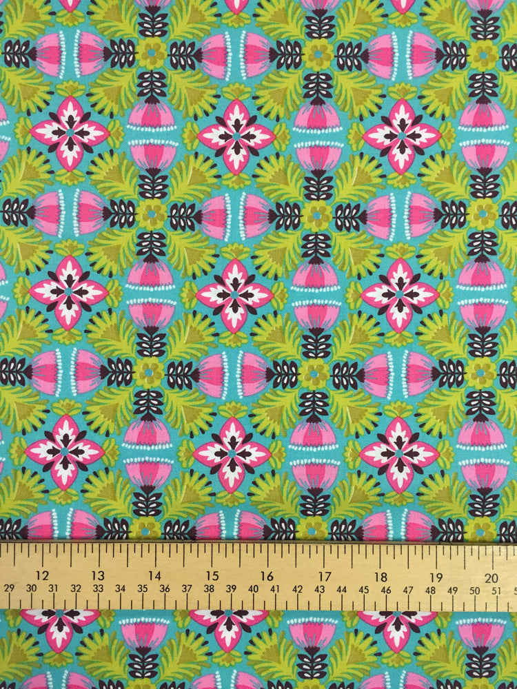 Lottie - Imperial Blossoms - Turquoise