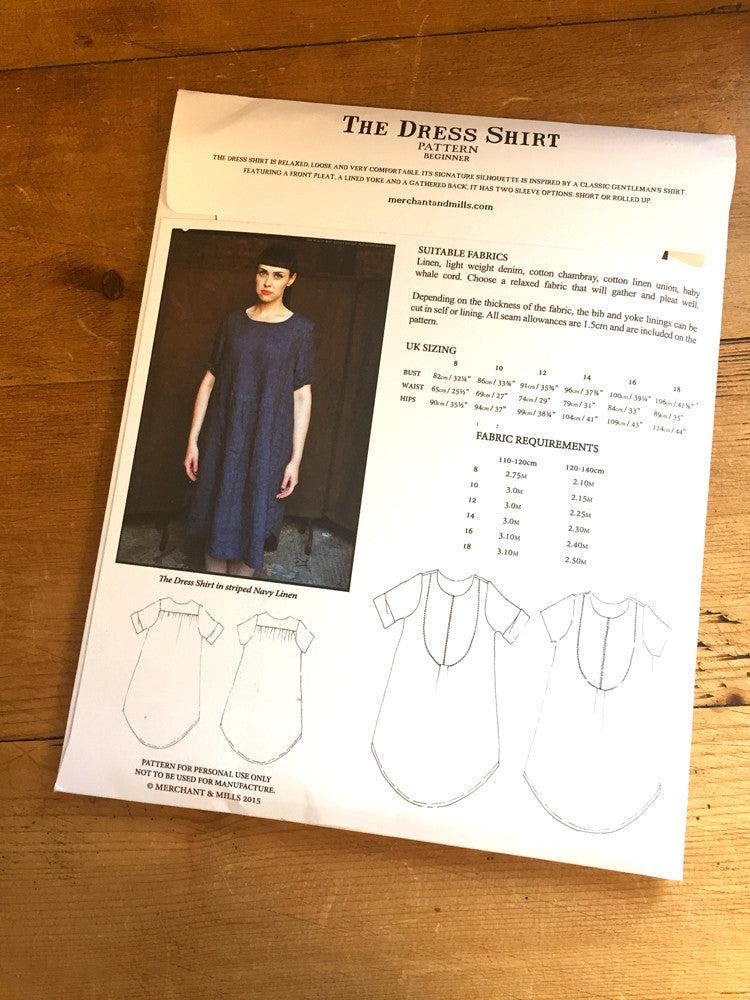 Merchant and Mills - Dress Shirt - Dress - Craftyangel