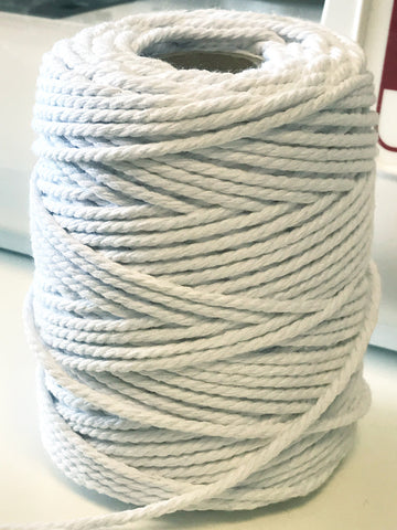 Piping cord (braided cotton) 8mm - white
