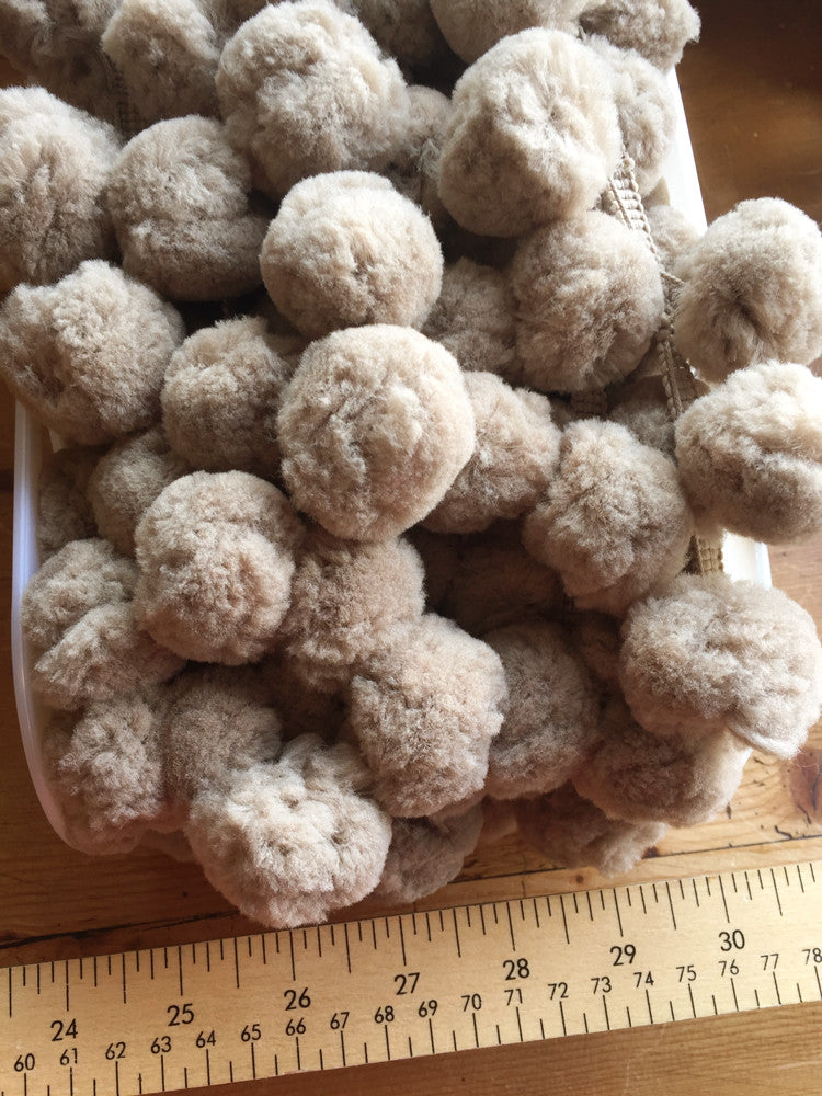 Jumbo Pom Pom Trim - 36mm - Mushroom