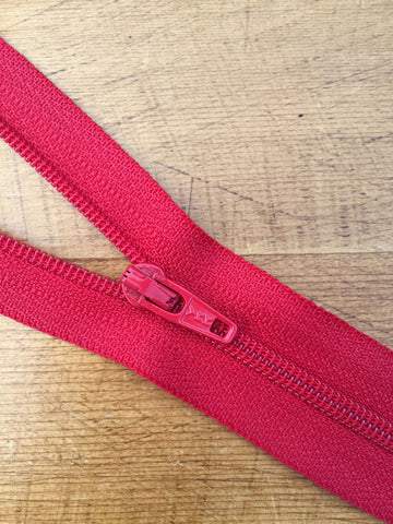 14"/36cm - Nylon Dress Zip - Red (519)