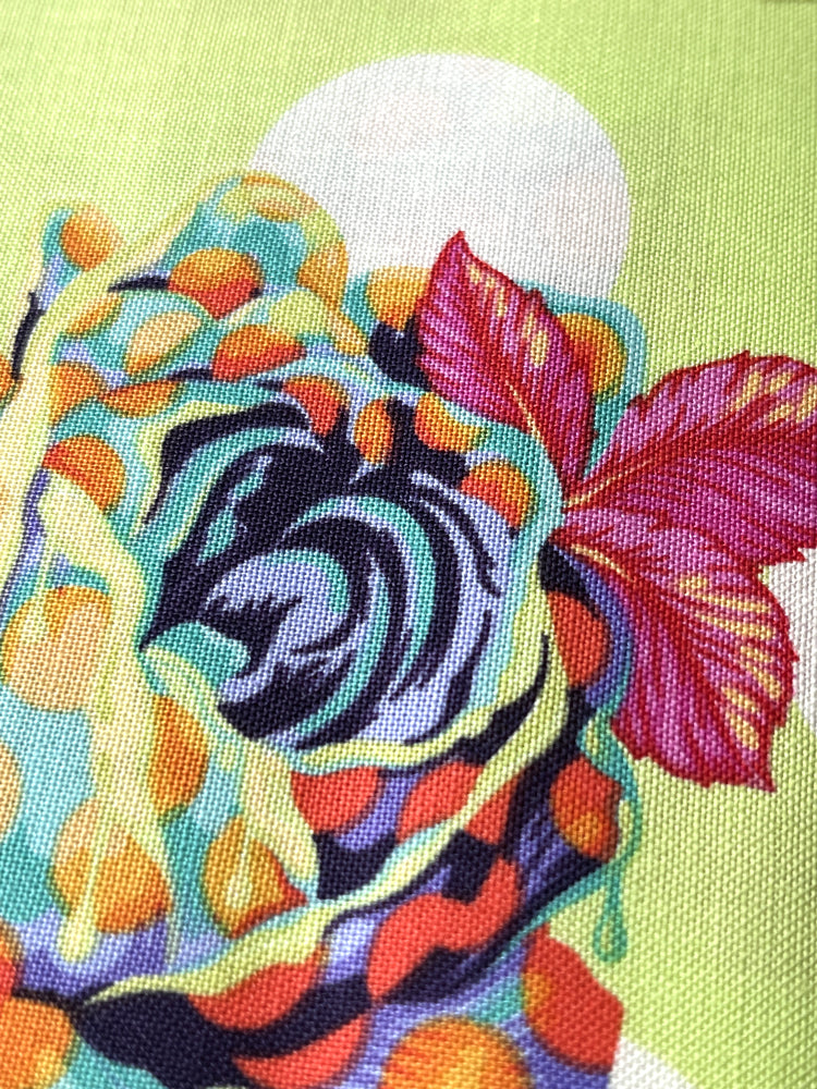 Curiouser and Curiouser - Painted Drippy Roses - Sugar (green)