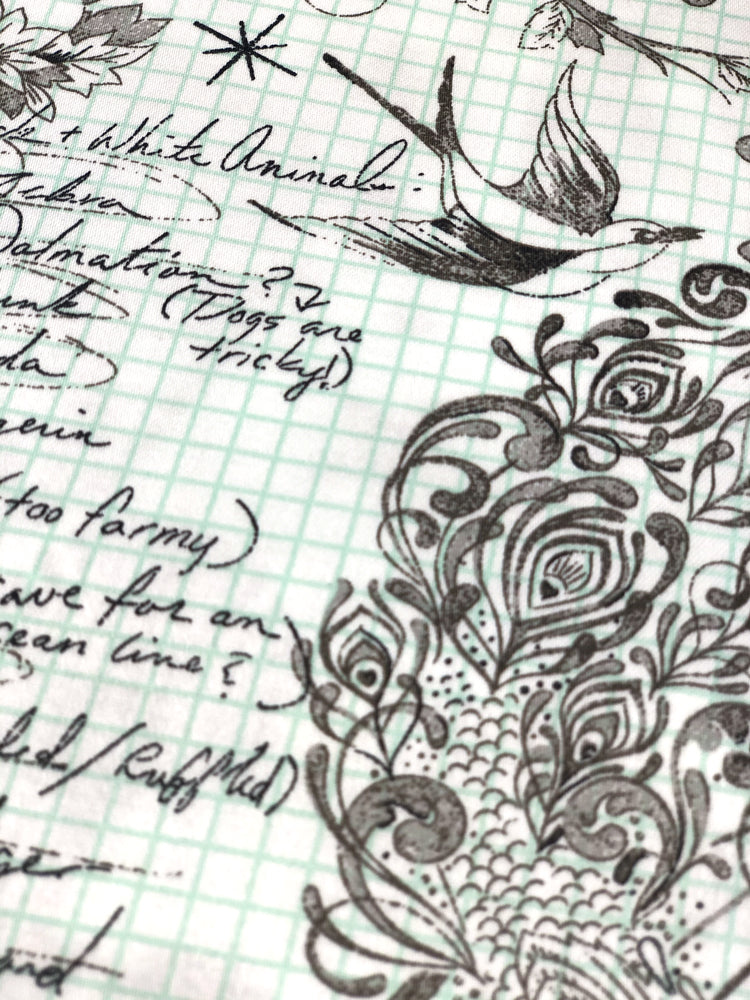 Linework - Sketchyer - 108" extra wide quilt backing