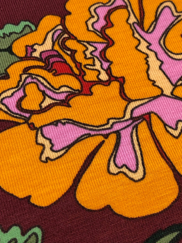 Nordic Garden Dream - Stauder - Red - Jersey Knit - Craftyangel