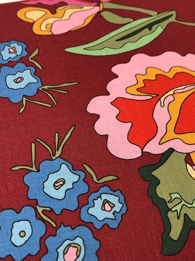 Nordic Garden Dream - Stauder - Red (Floral with butterflies) - Craftyangel