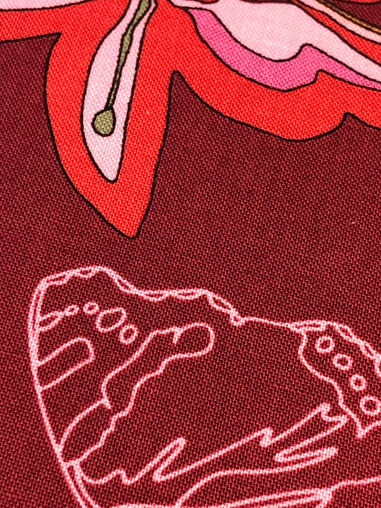 Nordic Garden Dream - Stauder - Red (Floral with butterflies) - Craftyangel