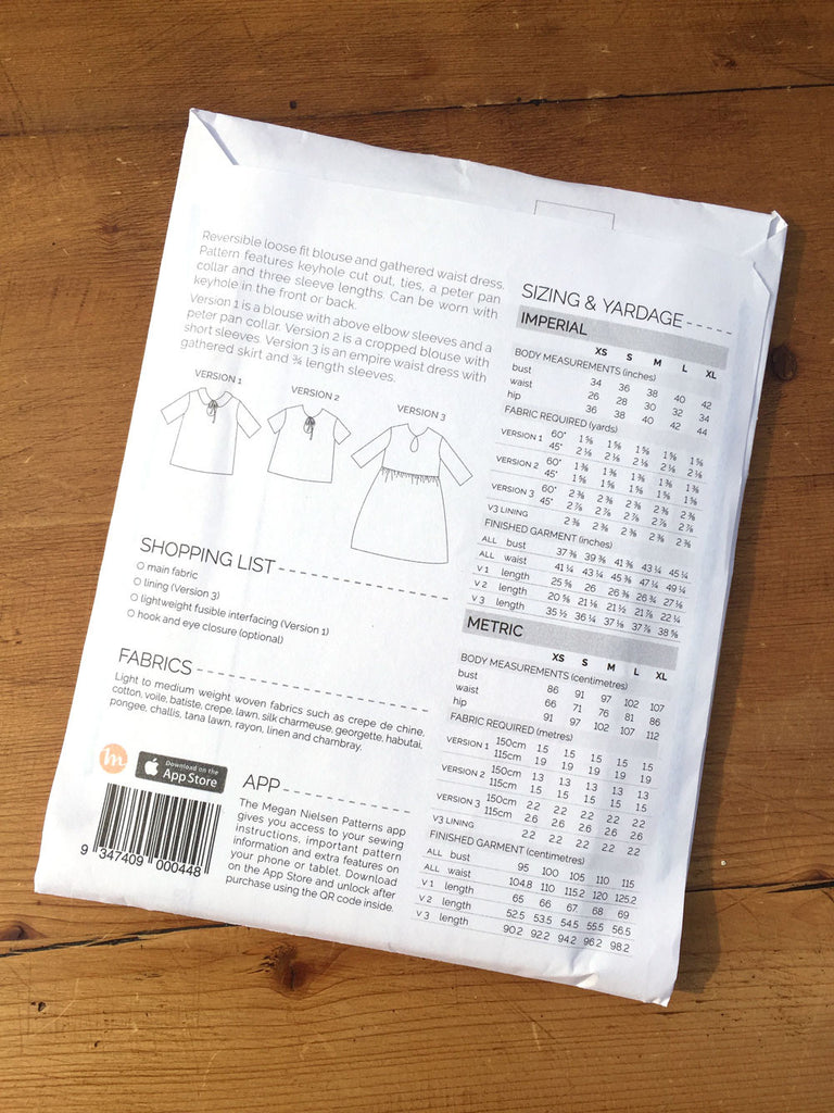 Megan Nielsen Patterns - Sudley - Top/Dress - Craftyangel