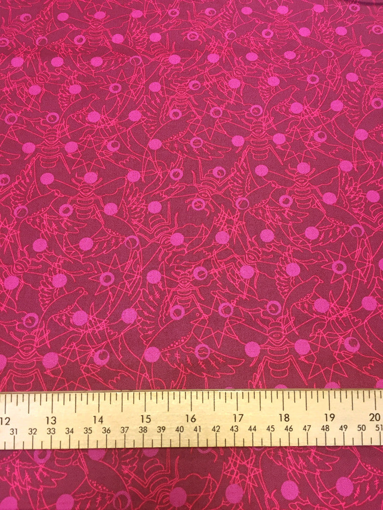 Sun Prints - Raisin - Reddish Purple - Craftyangel
