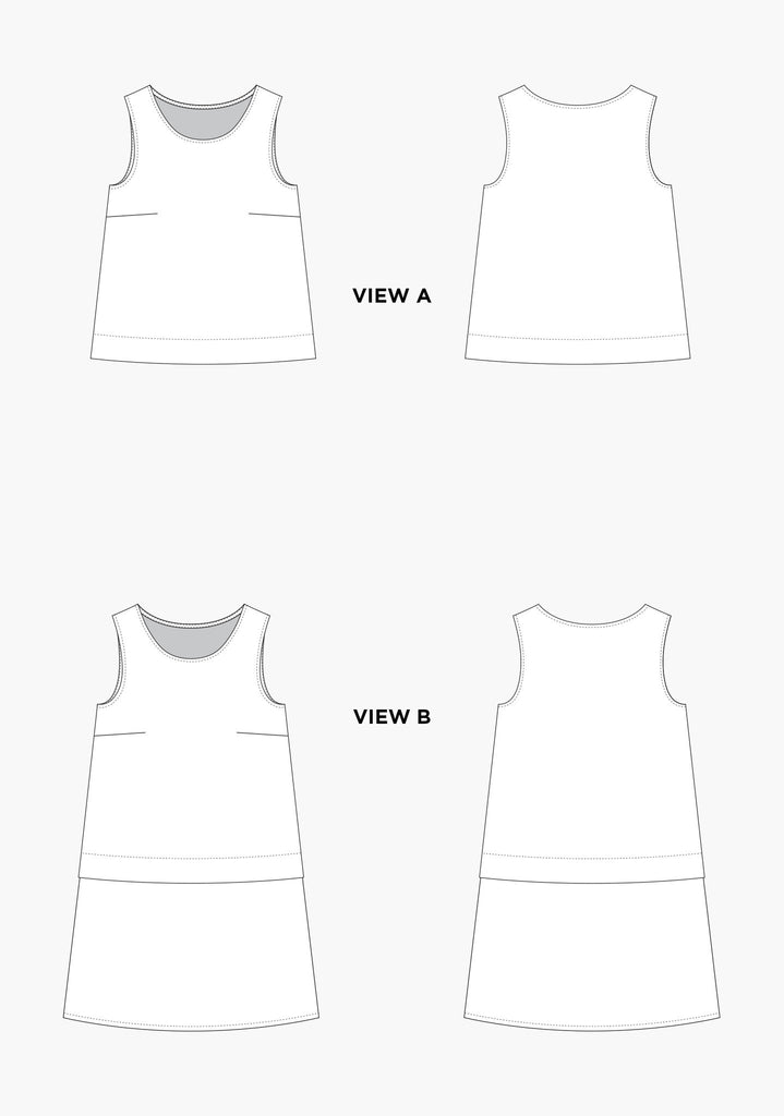 Grainline - Willow Tank dress pattern - Craftyangel