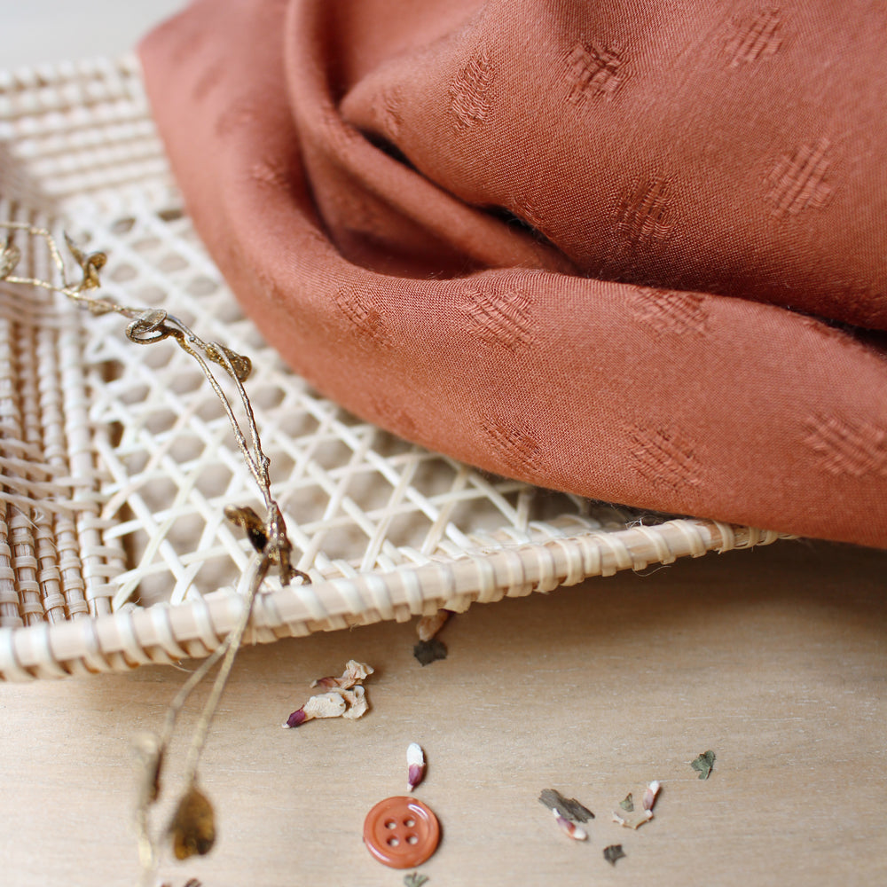 Atelier Brunette - Diamond Chestnut Fabric - Craftyangel
