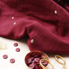 Atelier Brunette - Stardust Amarante Fabric - Craftyangel