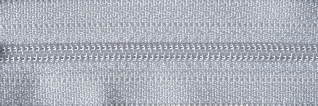 8"/20cm Nylon Skirt/Dress Zip - Silver (336) - Craftyangel