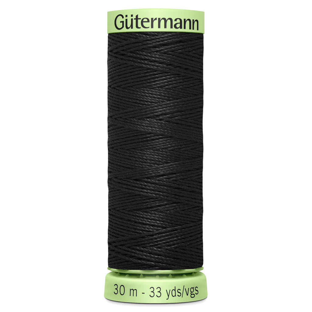 Gutermann Top Stitch Thread: 30m - Col: BLACK - Craftyangel
