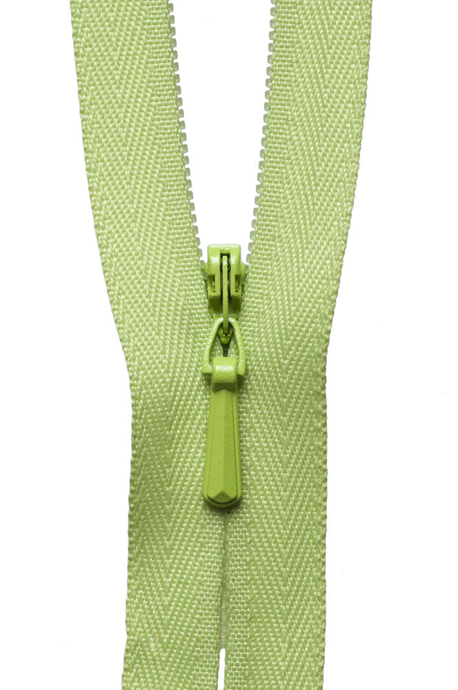 22"/56cm Concealed Zip - Lime Green (874) - Craftyangel