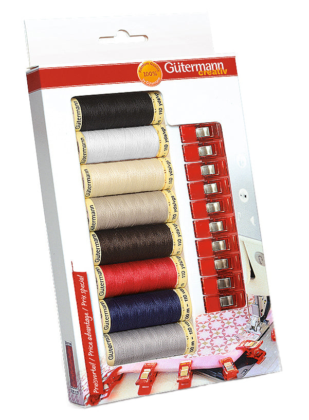 Sew All Gutermann Bonus Thread Pack - includes wonderclips - Craftyangel