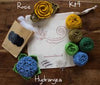 Crocheted Flowers to Wear - Kit 4 - Rosie and Hydrangea flowers - Craftyangel