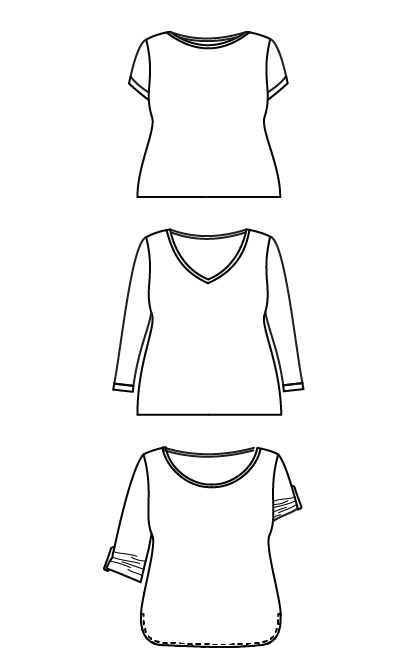 Cashmerette - Concord T-Shirt - Knit fabric - Craftyangel