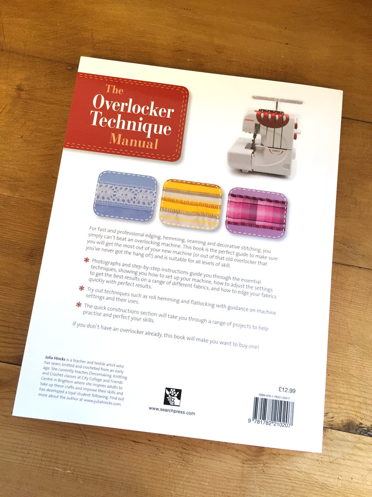 The Overlocker Technique Manual by Julia Hincks - Craftyangel