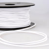Elastic - 3mm Round Rayon - White