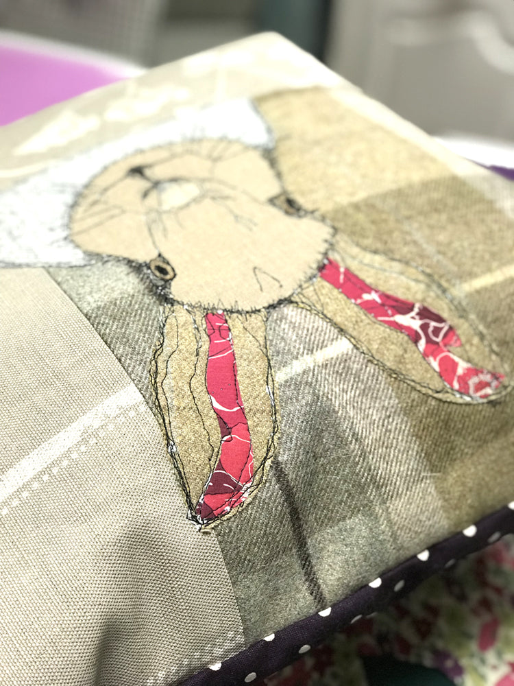 1 space left - Free Motion Embroidery and Cushion Making workshop - with Sam Molloy [Sat 27th April 10.00am-4.30pm] - Craftyangel