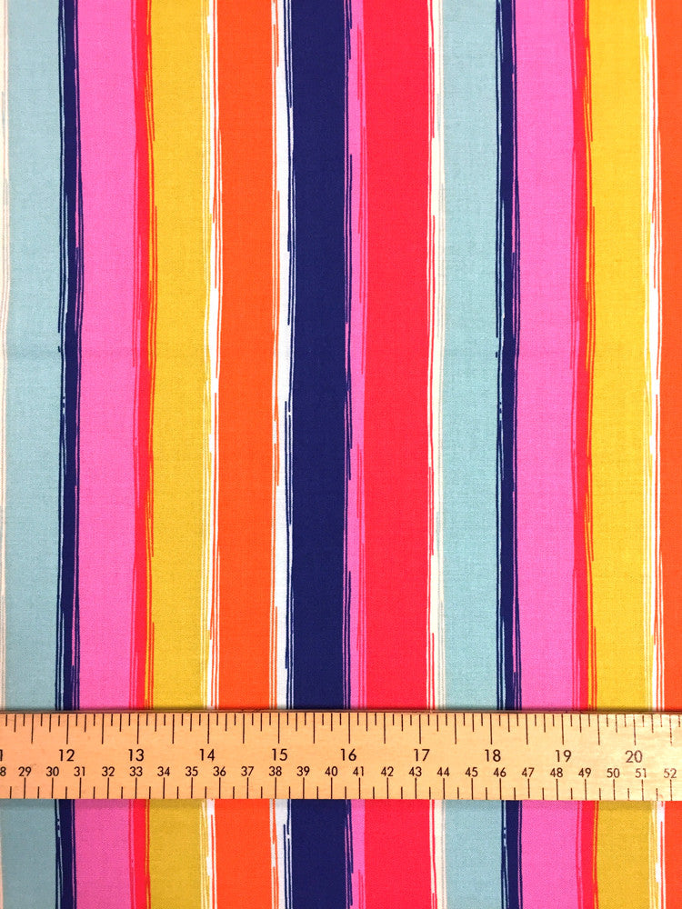 Marcus Fabrics - Hootie Tootie Cutie - Stripe - Multi - Craftyangel