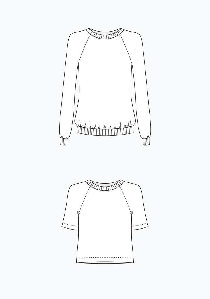 Grainline - Linden Sweatshirt pattern - Craftyangel